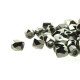 True2™ Czech Fire polished faceted glass beads 2mm - Crystal full chrome